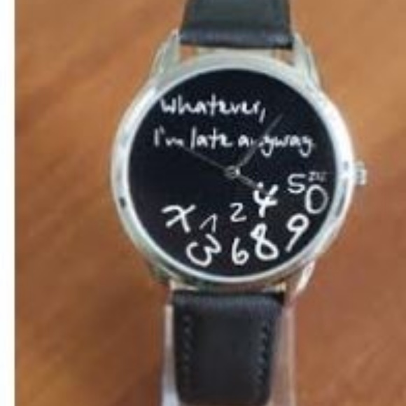 whatever I'm late anyway scrambled number watch - Picture 2 of 2
